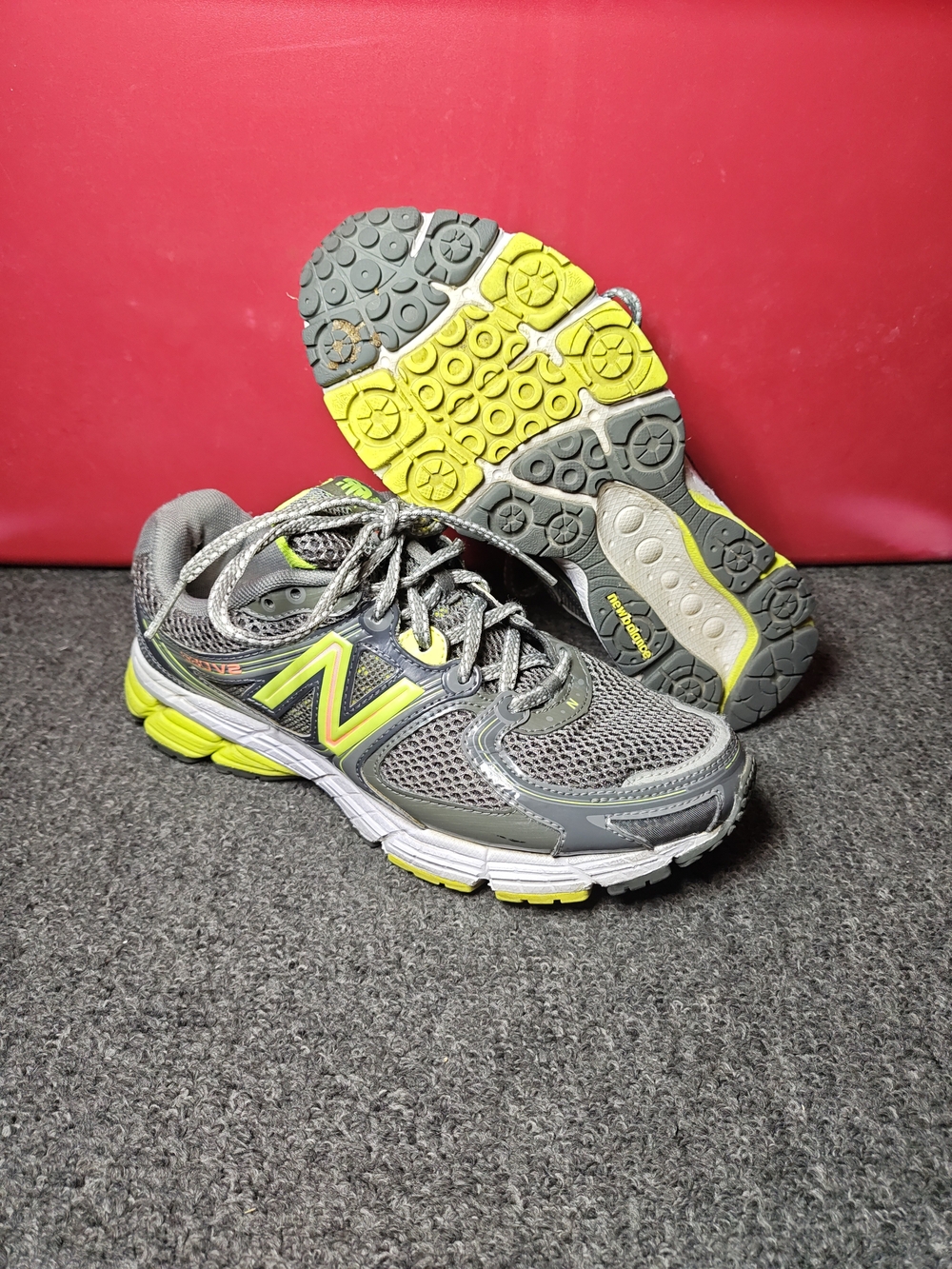 New Balance 680v2 Rugged All Terrain Women' 6 Grey/Green Running Shoes